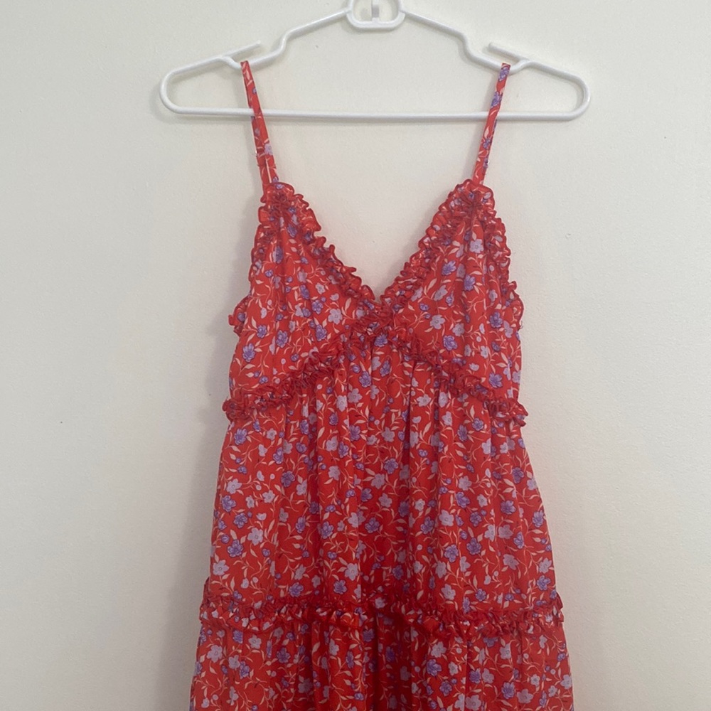 Beautiful red mini summer dress - Picture 1 of 2